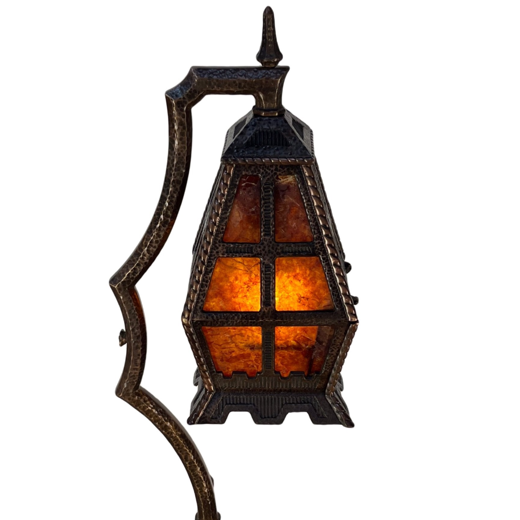 Cast Bronze Hammered  Craftsman Floor Lamp