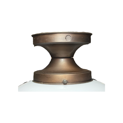 1920s Schoolhouse Globe with Original Bronze Finish Fitter #2409