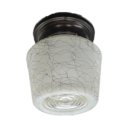 MidCentury Modern Semi Flush Globe #2418