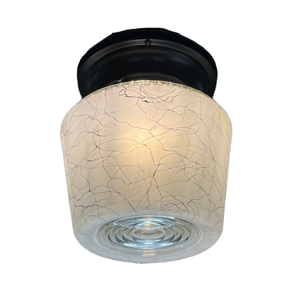 MidCentury Modern Semi Flush Globe #2418