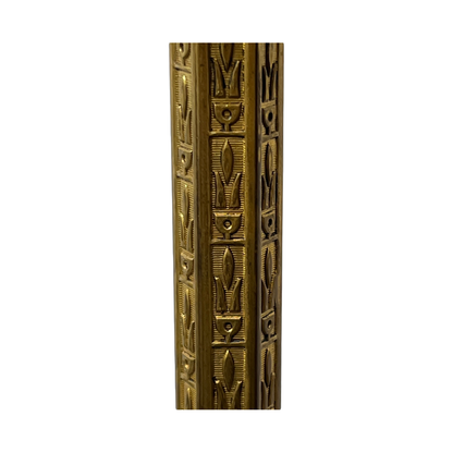 Bronze Art Deco Floor Lamp with Flame Shade #2423