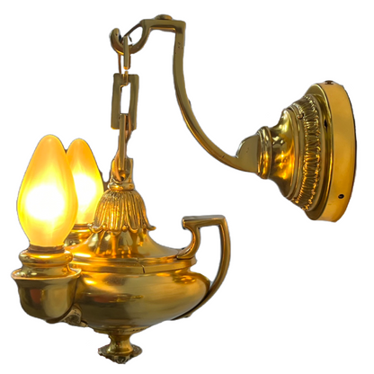 Solid Brass Sconces by Horn and Brannen circa 1912 #2431