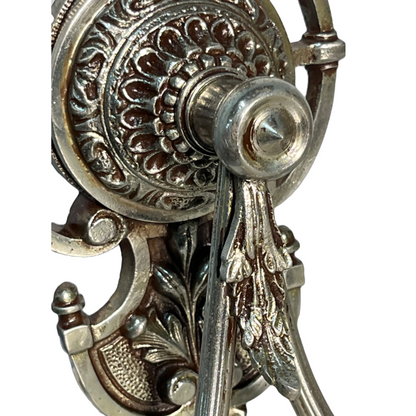 Nickel Plated Cast Brass Candelabra Wall Sconces #2450
