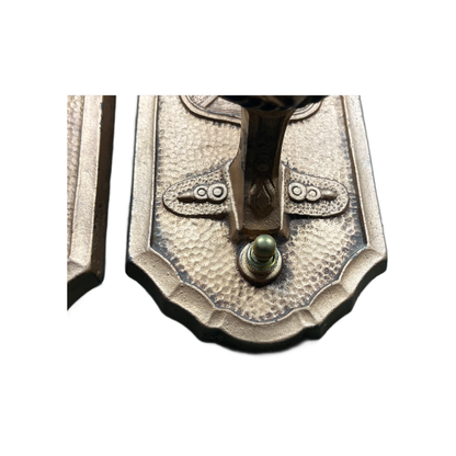 Pair Romantic Revival Bracket Lights with Knights and Shields #2508