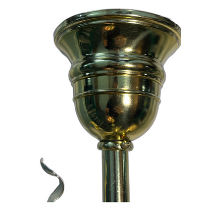 RESTORED Art Nouveau Three Light with Etched Shades, ca. 1900 #2507