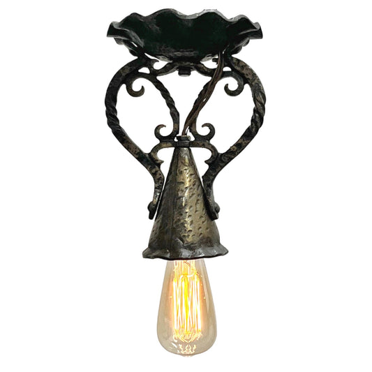 One of Six Spanish Revival or Storybook Style Ceiling Lights #2511
