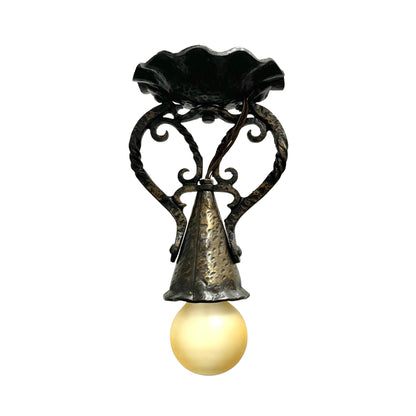 One of 5 Spanish Revival or Storybook Style Ceiling Lights #2511