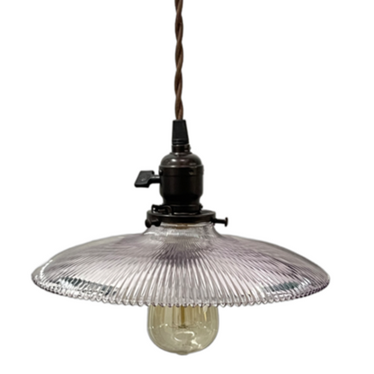 Purple "Pagoda" Brand Holophane Wire Pendant circa 1900 #2516