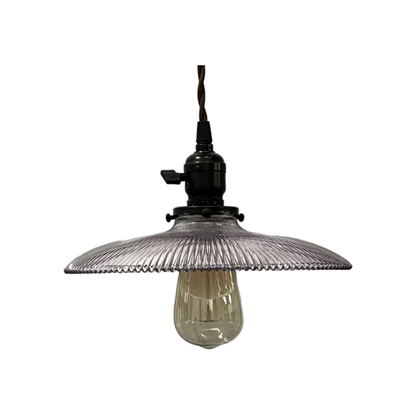 Purple "Pagoda" Brand Holophane Wire Pendant circa 1900 #2516