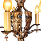 Cast Bronze 5 Light Chandelier #2533