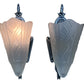Slip Shade Sconces by Globe Lighting in Silver and Black Original Finish #2532