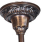 Dark Cast Bronze 5 Light with Original Finish and Candlecovers #2534