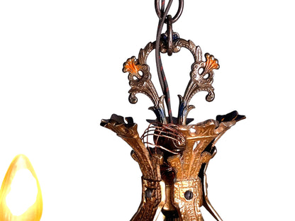 Cast Bronze 5 Light Chandelier #2533