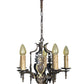 Dark Cast Bronze 5 Light with Original Finish and Candlecovers #2534