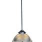 One of Two Vintage Holophane Pendant Lights #2535