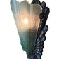 Single Frankelite Wall Sconce with Original Finish and Green Shade #2537