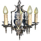Dark Cast Bronze 5 Light with Original Finish and Candlecovers #2534