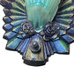 Single Frankelite Wall Sconce with Original Finish and Green Shade #2537