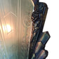 Single Frankelite Wall Sconce with Original Finish and Green Shade #2537