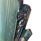 Single Frankelite Wall Sconce with Original Finish and Green Shade #2537
