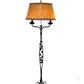 Spanish Revival Wrought Iron Lamp with Mica Shade #2539