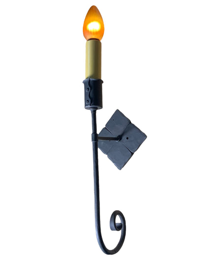 Single Spanish Revival Wrought Iron Sconce #2540
