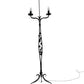 Spanish Revival Wrought Iron Lamp with Mica Shade #2539