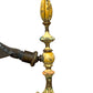 1920s Floor lamp with Original Paint Finish Brass Shade #2538