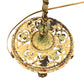 1920s Floor lamp with Original Paint Finish Brass Shade #2538