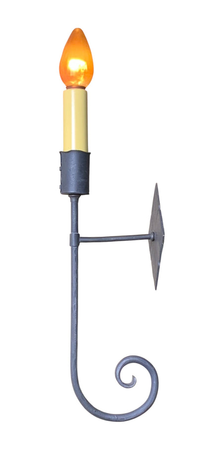 Single Spanish Revival Wrought Iron Sconce #2540