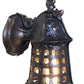 One of Three Antique Bronze Porch Lights #2542