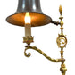 1920s Floor lamp with Original Paint Finish Brass Shade #2538