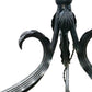 Spanish Revival Wrought Iron Lamp with Mica Shade #2539