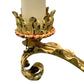 1920s Floor lamp with Original Paint Finish Brass Shade #2538