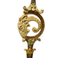 1920s Floor lamp with Original Paint Finish Brass Shade #2538