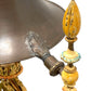1920s Floor lamp with Original Paint Finish Brass Shade #2538