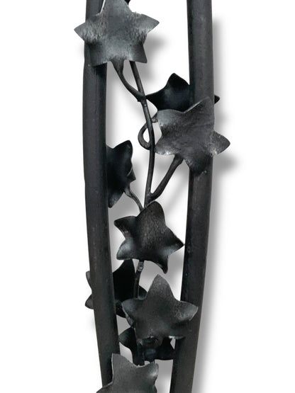 Spanish Revival Wrought Iron Lamp with Mica Shade #2539