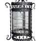 Vintage Spanish Revival Exterior Pendant Light with Original Leaded Glass #2543