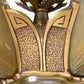 RESTORED Art Deco Markel Chevron 6 Light Slip Shade Chandelier #2544