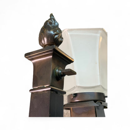 Set of Three Beardslee Arts and Crafts Sconces with Hexagonal Shades #2565