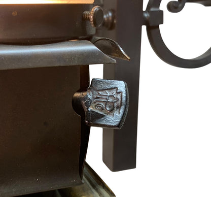 Set of Three Beardslee Arts and Crafts Sconces with Hexagonal Shades #2565