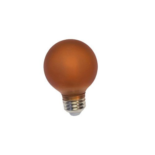 Dimmable 2.5" Painted LED Globe Bulb, Gold or Amber 5.5w