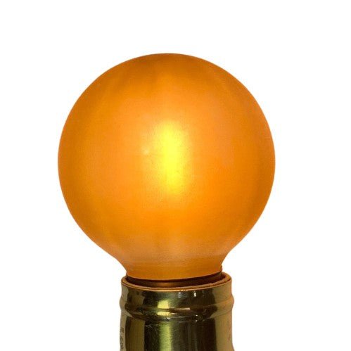 Dimmable 2.5" Painted LED Globe Bulb, Gold or Amber 5.5w