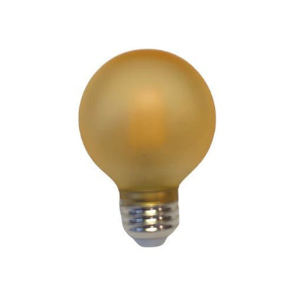 Dimmable 2.5" Painted LED Globe Bulb, Gold or Amber 5.5w