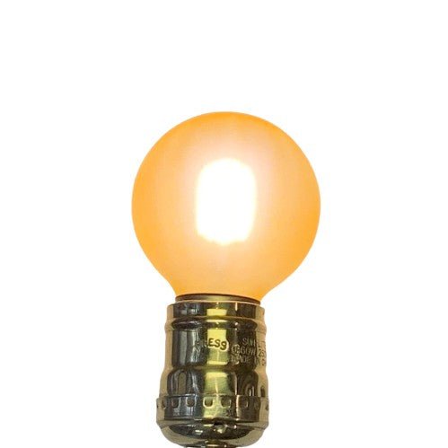 Dimmable 2.5" Painted LED Globe Bulb, Gold or Amber 5.5w