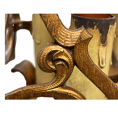Spanish Revival Square Four Light in Red Brass #2426