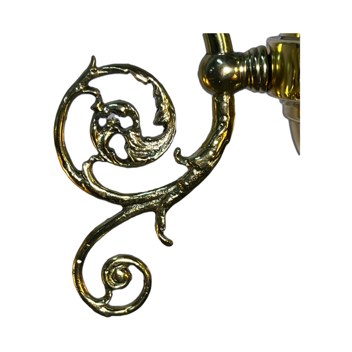 Lovely Victorian 3 light Fixture with Etched Amber Glass Shades #2451