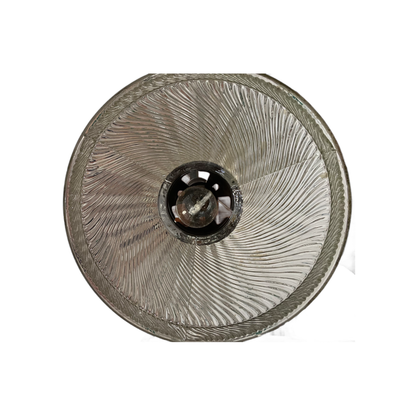 One of Four Matching Large Mercury Glass Shade Pendants with Mirrored Interior, Great for Kitchen Islands #2527