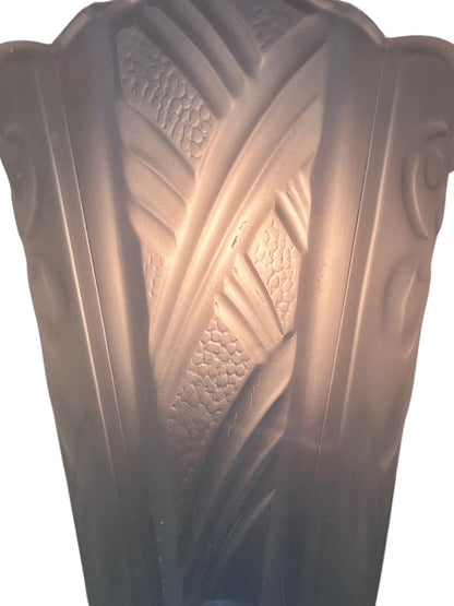 Art Deco Slip Shade Sconces by Globe Lighting in Silver and Black Original Finish #2532