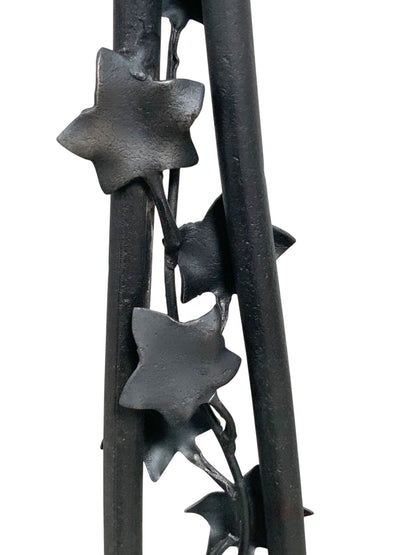 Spanish Revival Wrought Iron Lamp with Mica Shade #2539